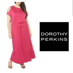Dorothy Perkin Womens Pink Maxi Dress Sz 16 NWT